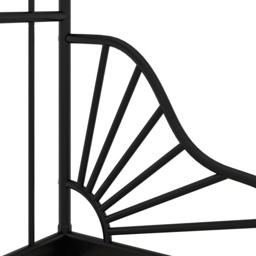 Udvideligt sengestel i metal 80×130/200 cm - sort