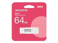 ADATA UC310 64 GB USB 3.2 Gen 1 - Hvid USB-stick billede