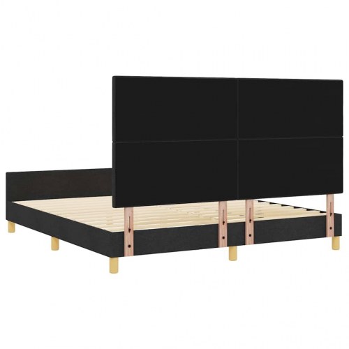 Sengestel med hovedgærde 180 x 200 cm - sort
