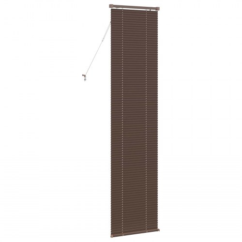 Persienner Indstillelig Mørk Brun med Mønster 213 x 40 cm PVC