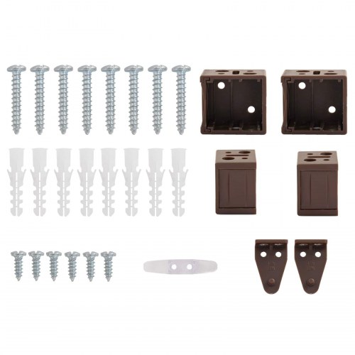 Persienner Indstillelig Mørk Brun med Mønster 213 x 40 cm PVC