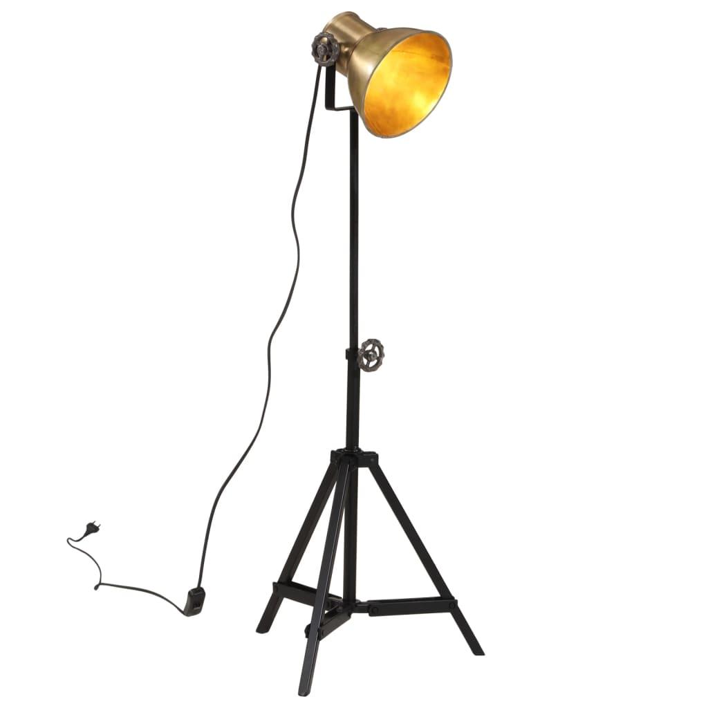 Gulvlampe 35x35x65/95 cm 25 W E27 antik messingfarve billede