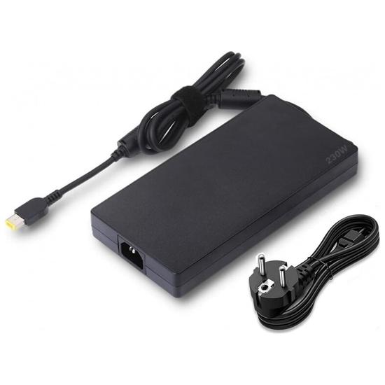 Strømforsyningsadapter 230 W med gul tip til Lenovo bærbar
