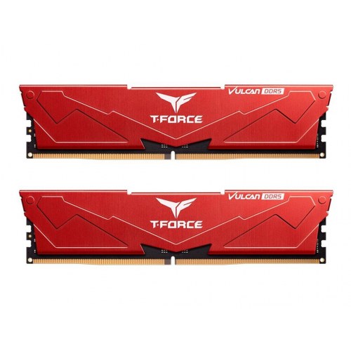 Team Group T‑Force Vulcan DDR5 32 GB (2×16) 6000 MHz CL30 – rød