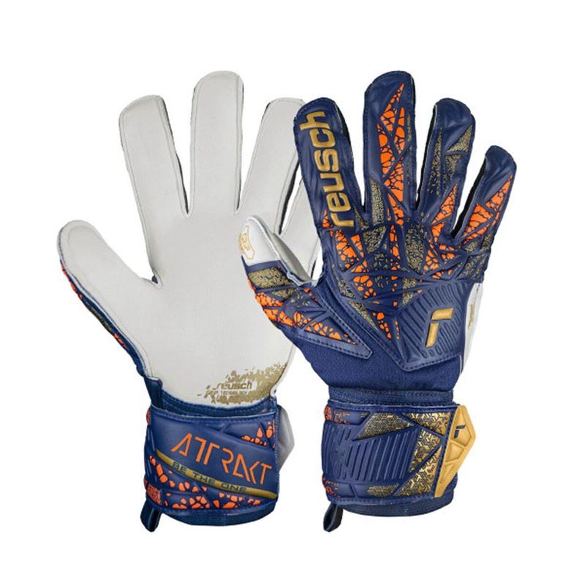 Reusch Attrakt Grip målmandshandsker - marineblå, str. 9 billede