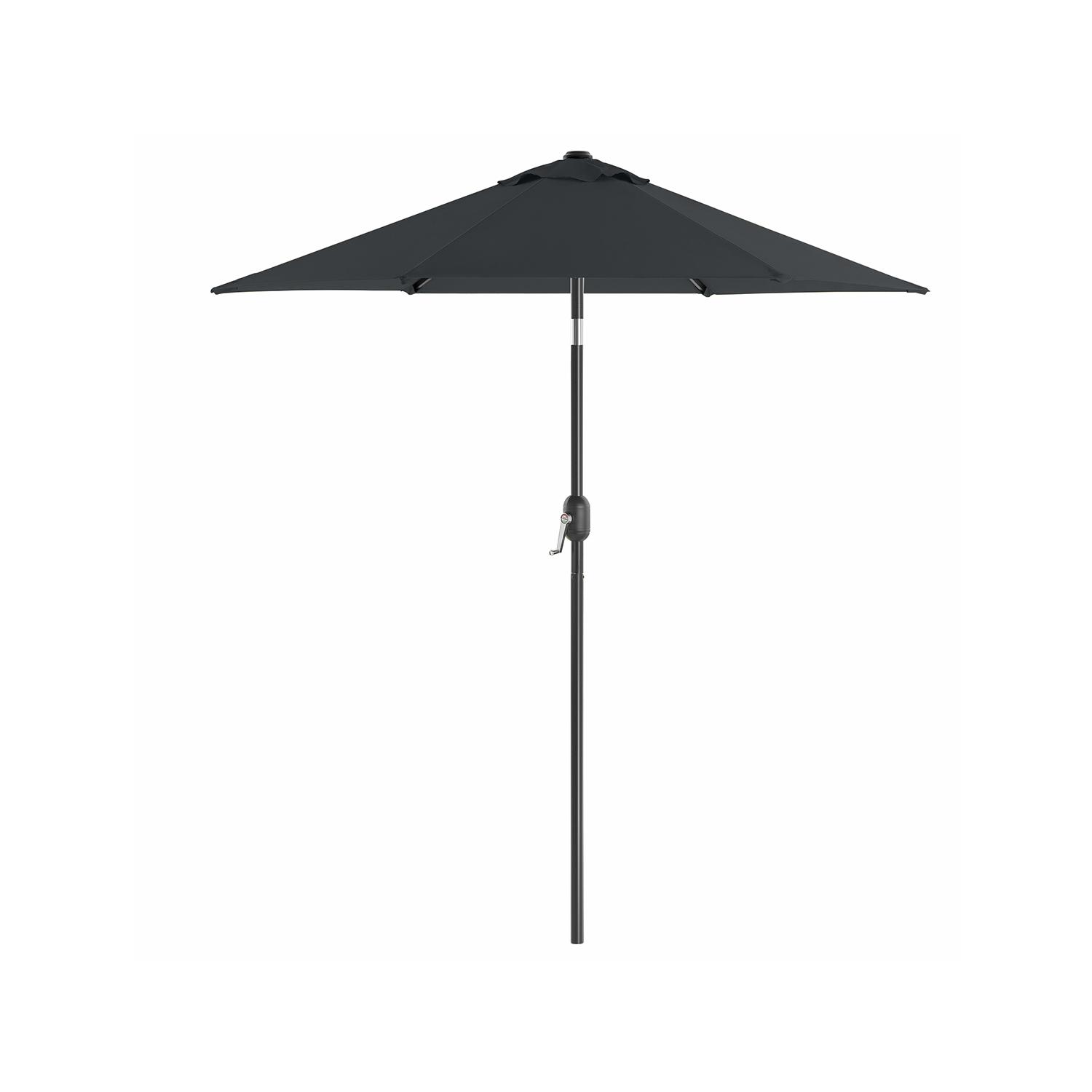 Haveparasol 197 cm med vippefunktion og håndsving - grå