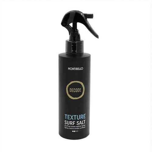 Vand til styling af Krøller og Bølger Decode Texture Surf Salt Montibello DTSS (200 ml)