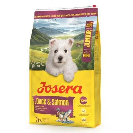 Josera Mini Junior Duck & Salmon tørfoder til hund – 10 kg billede