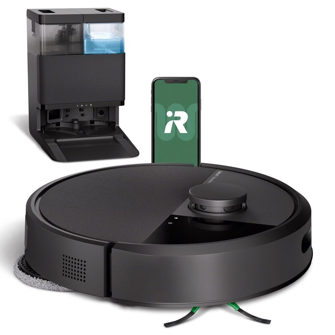 iRobot Roomba Combo 405 Plus - sort robotstÃ¸vsuger med moppe og selvtÃ¸mmende base billede