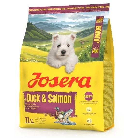 Josera Mini Junior And & Laks – tørfoder til hund – 3 kg billede