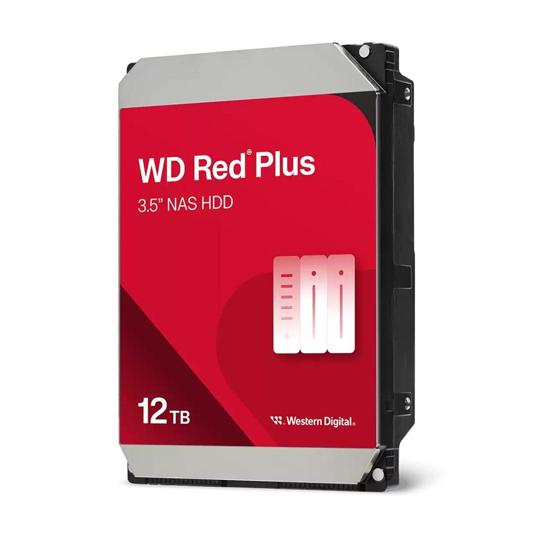 WD Red Plus 12 TB 3,5" NAS harddisk (SATA 6 Gbit/s, 7200 RPM, 512 MB cache)