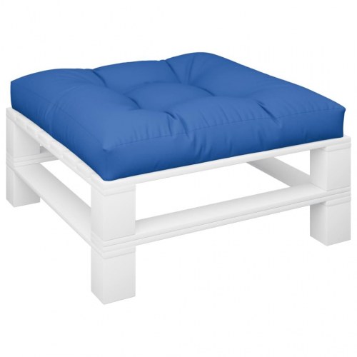 Pallehynde 70 × 70 × 12 cm - stof, kongeblå