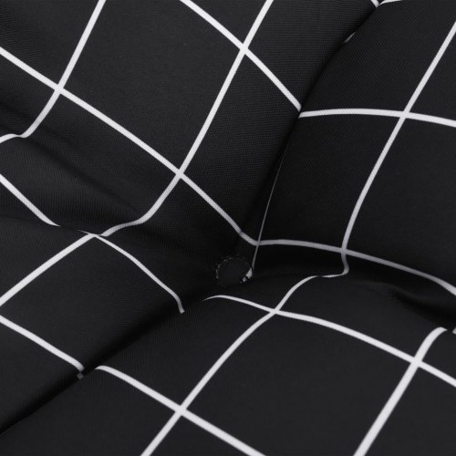 Stolehynder 4 stk. - 50×50×7 cm i oxfordstof, sort tern