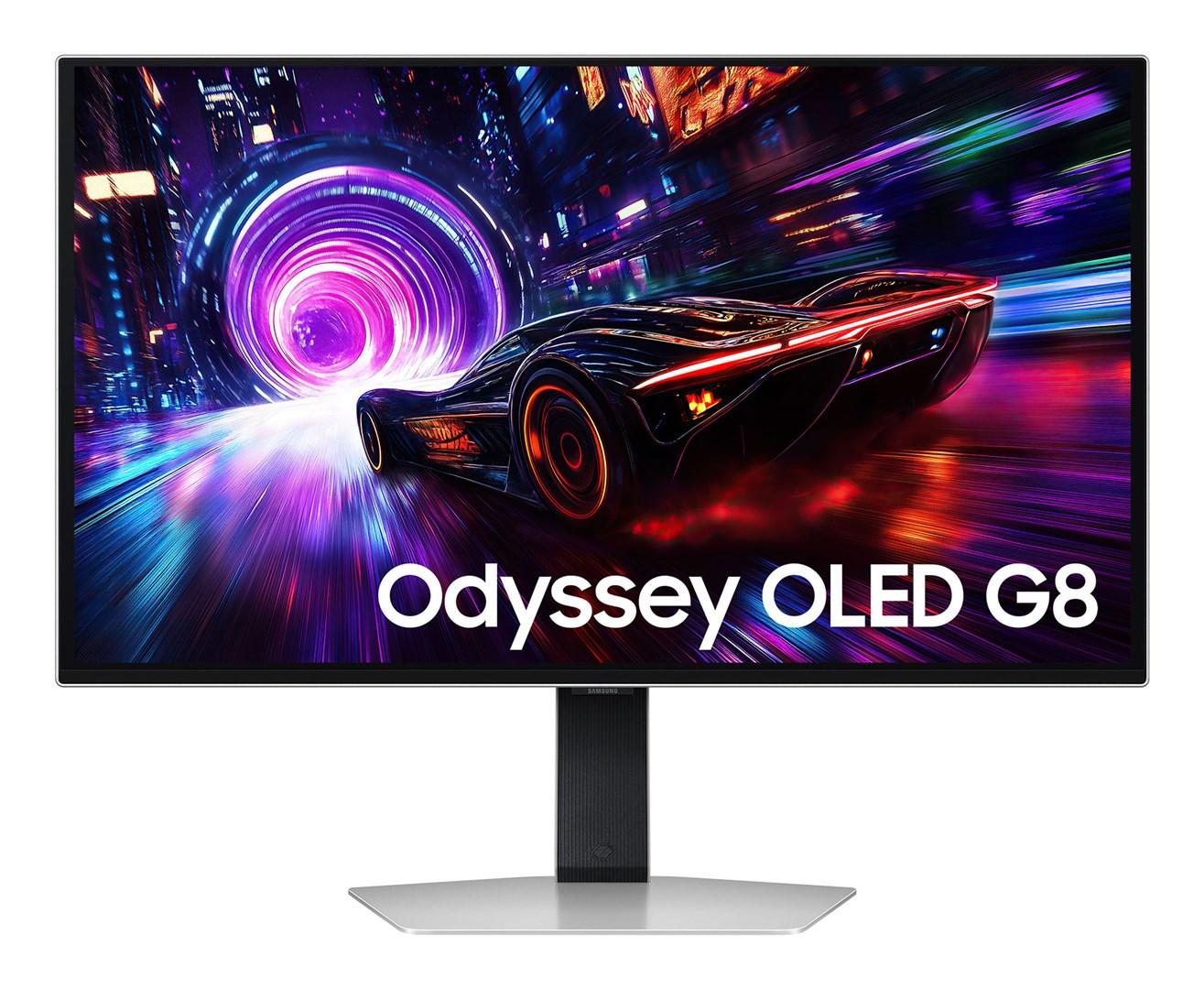 Samsung Odyssey OLED G8 27" 4K gaming-skærm - Sølv