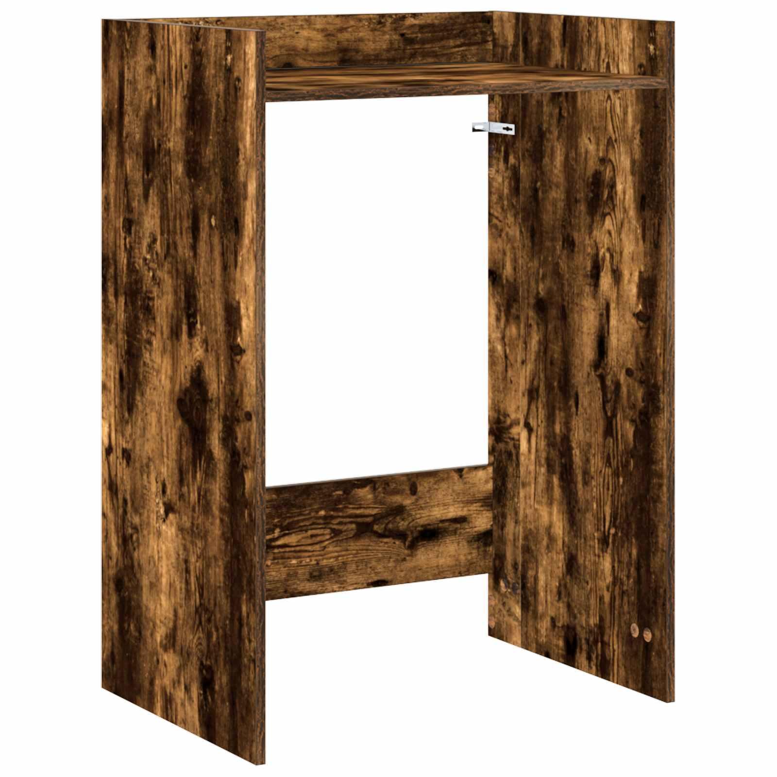 Vaskemaskine Skab Røget eg 67,5 x 48 x 97 cm Konstrueret træ billede