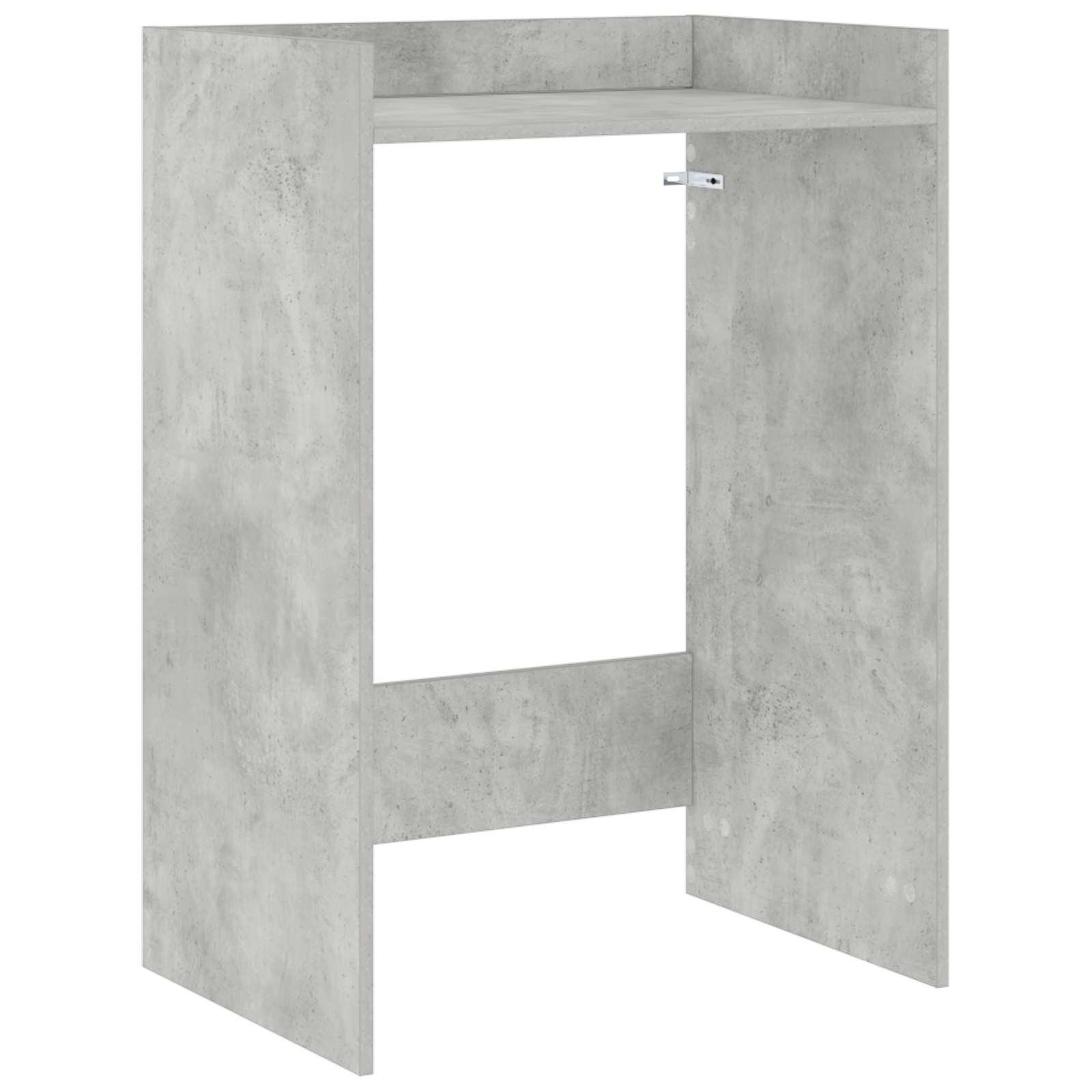 Vaskemaskine Skab Beton 67,5 x 48 x 97 cm Konstrueret træ billede