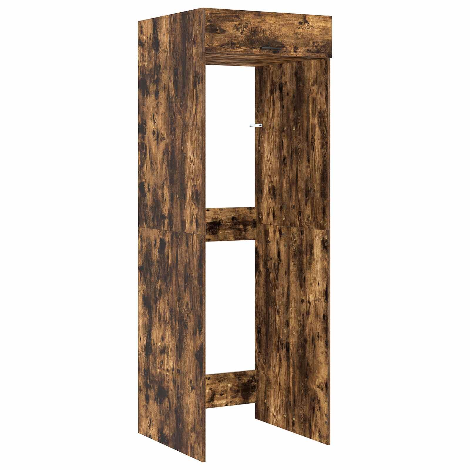 Vaskemaskine Skab Røget eg 67,5 x 68 x 200 cm Konstrueret træ billede