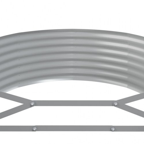 Plantekasse i galvaniseret stål 507 x 100 x 36 cm - grøn