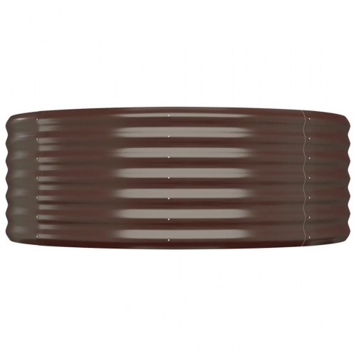 Plantekasse 396 x 100 x 36 cm oval - brun