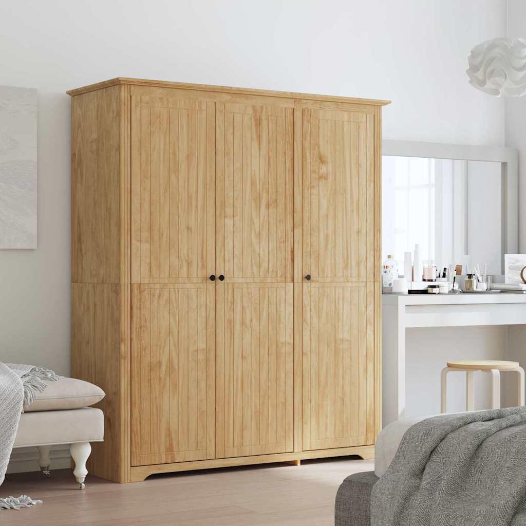Garderobeskab med dør BODO Honningbrun 146 x 53,5 x 173 cm billede