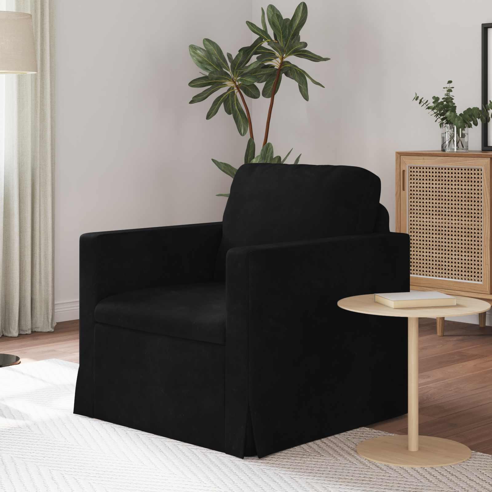 Sofa Sort Samlede dimensioner: 78 x 78 x 80 cm (B x D x H) billede