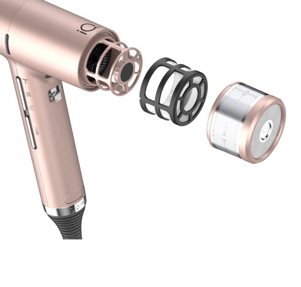 GA.MA iQ3 Perfetto hårtørrer - Rose Gold, 1.600 W billede