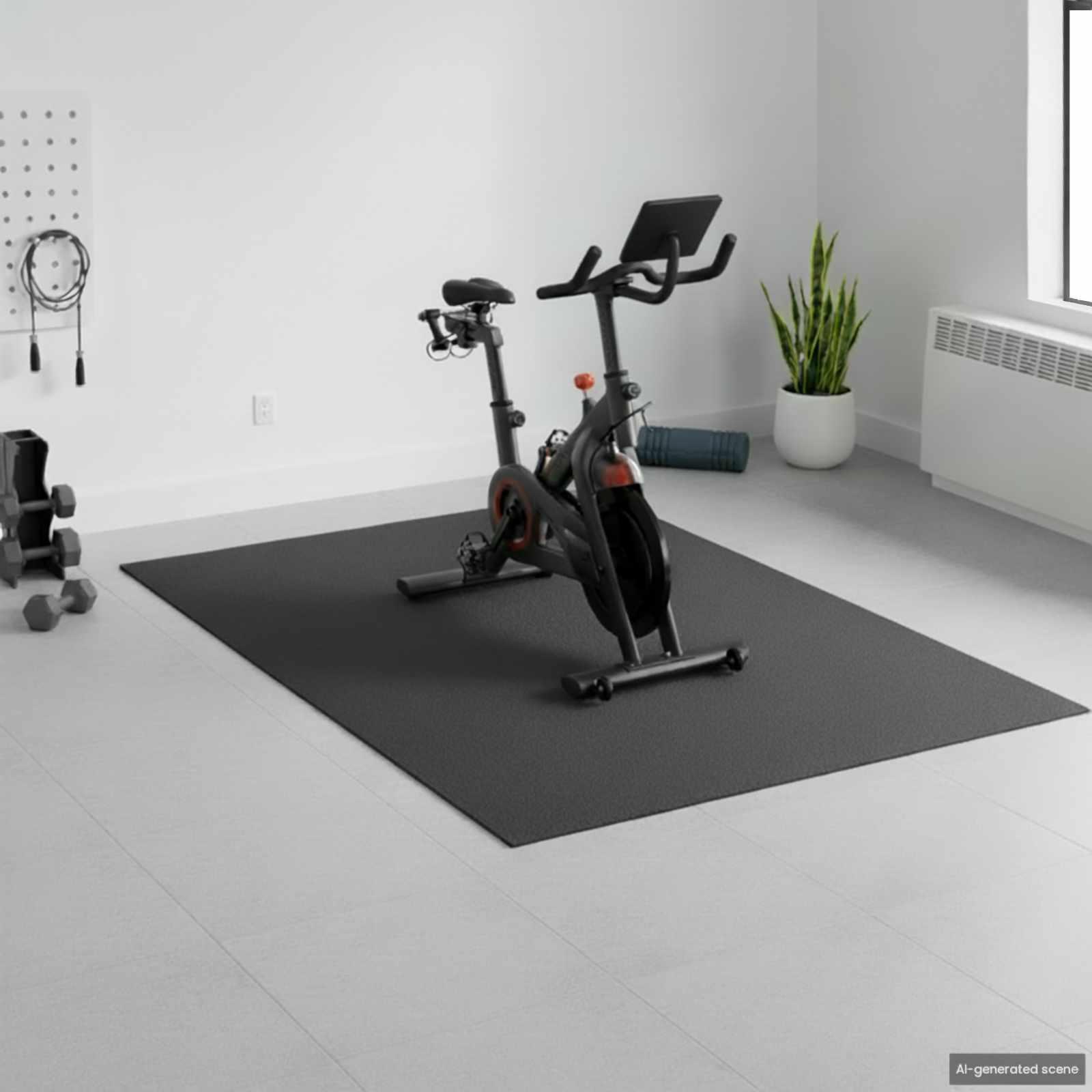 Sport Beskyttelsesmåtte Sort 213 x 152 x 0,6 cm PVC billede