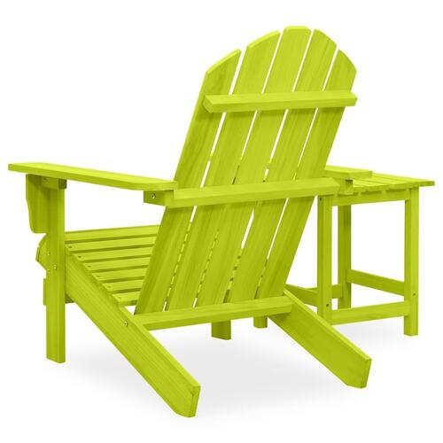 Adirondack-havestol med bord massivt grantræ grøn