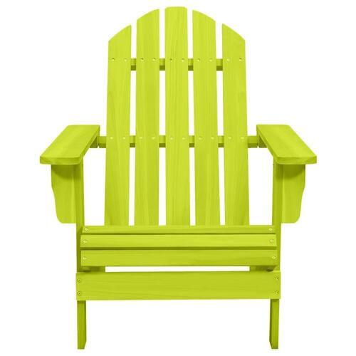 Adirondack-havestol med bord massivt grantræ grøn