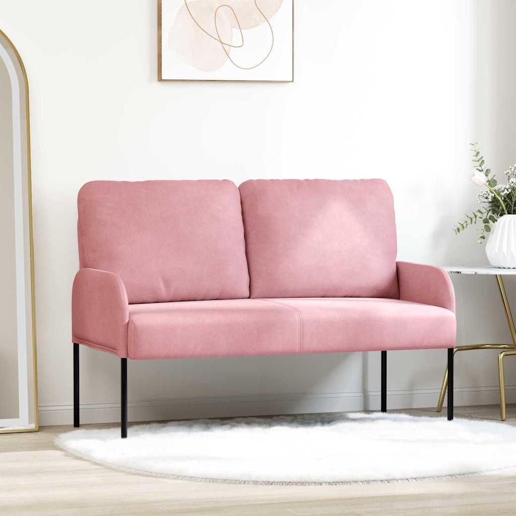 Sofaer med pude 110cm Lyserød Krydsfinér billede