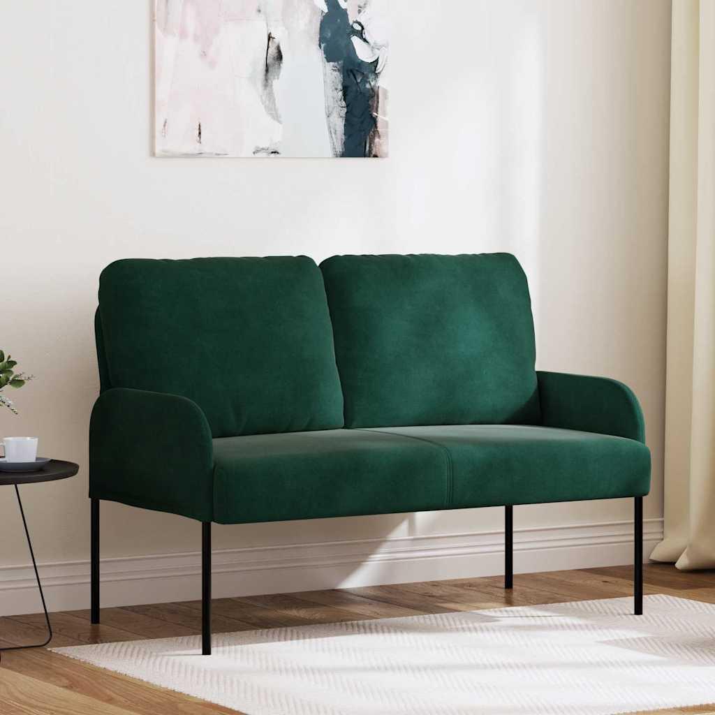 Sofaer med pude 110cm Mørkegrøn Krydsfinér billede