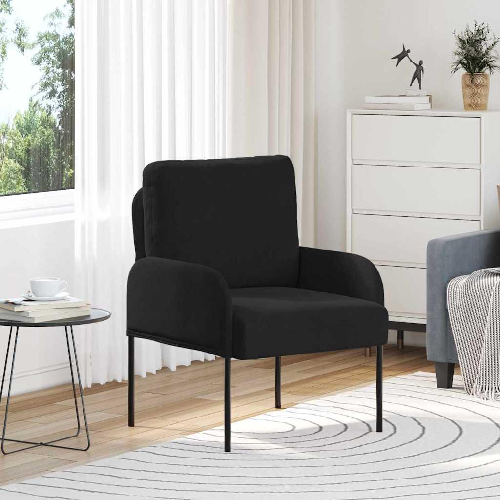 Sofaer med pude 55cm Sort Krydsfinér billede