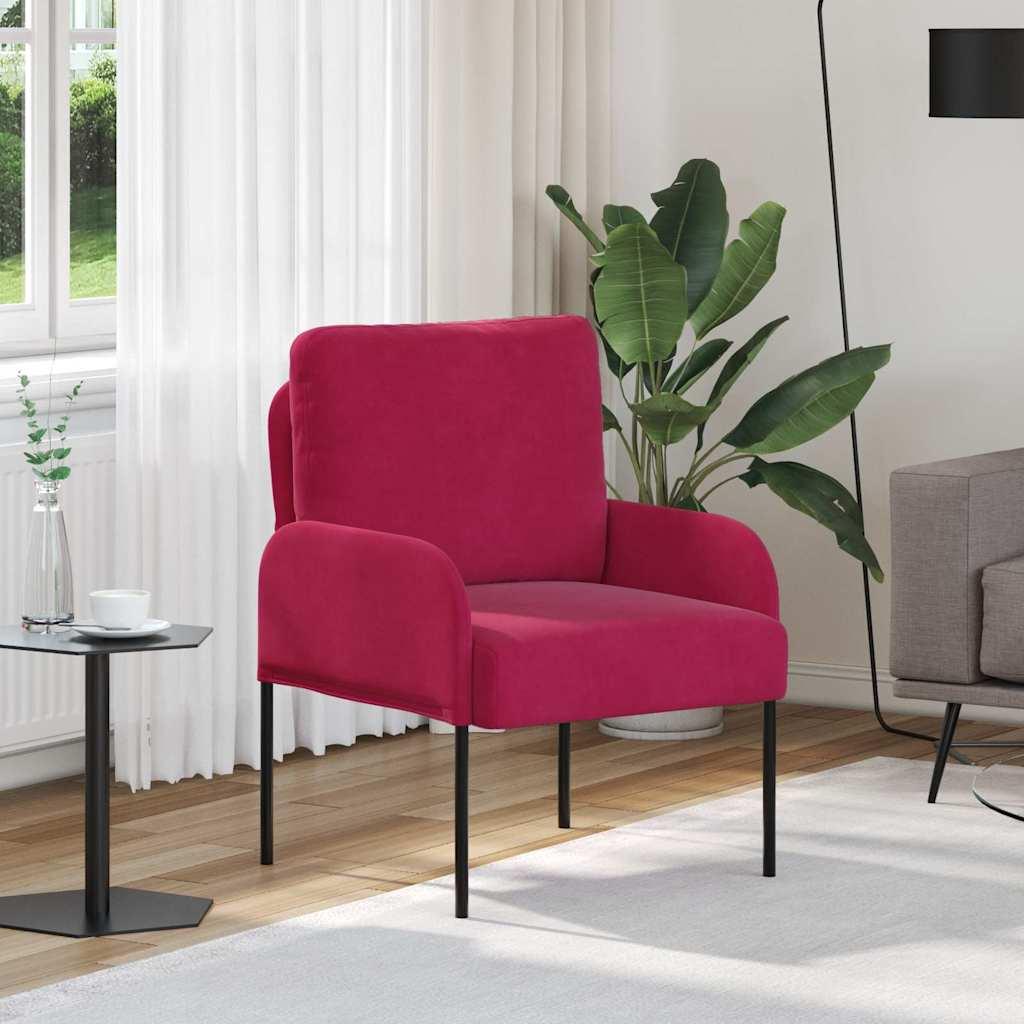 Sofaer med pude 55cm Vinrød Krydsfinér billede
