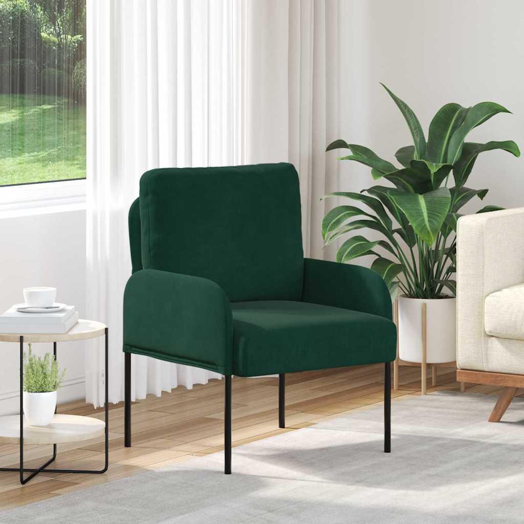 Sofaer med pude 55cm Mørkegrøn Krydsfinér billede