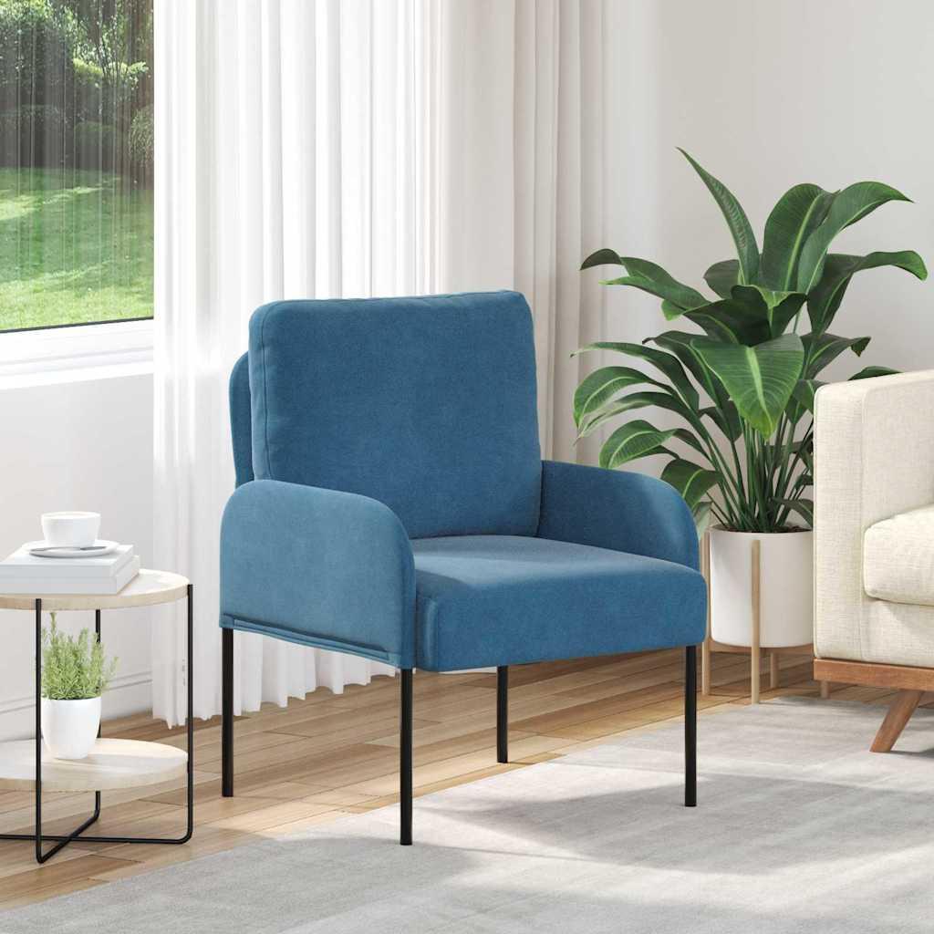 Sofaer med pude 55cm Blå Krydsfinér billede