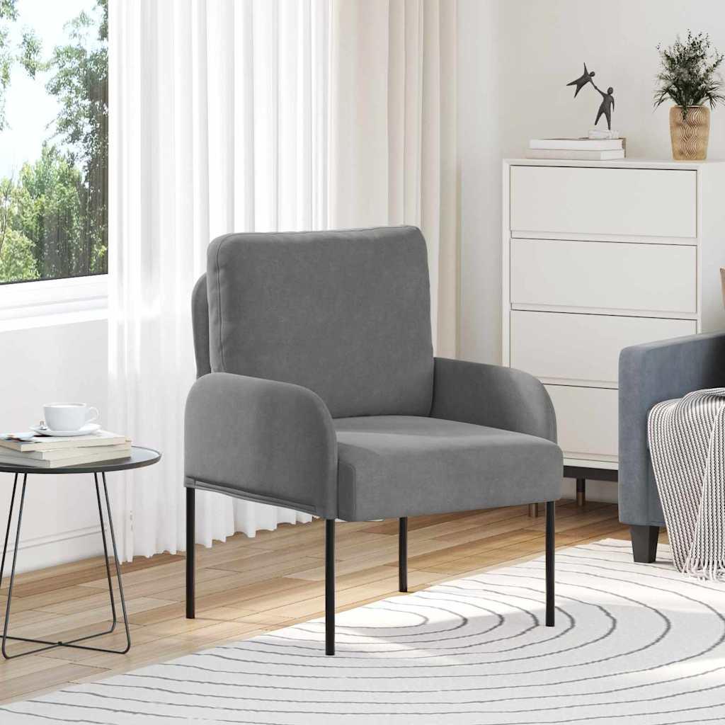 Sofaer med pude 55cm Mørkegrå Krydsfinér billede