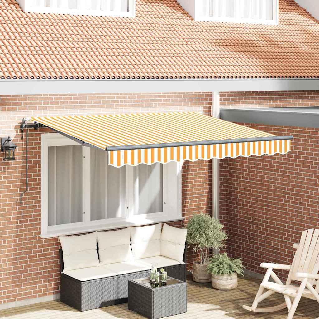 Utrækkelig Markise Gul 300 x 200 cm Stof billede