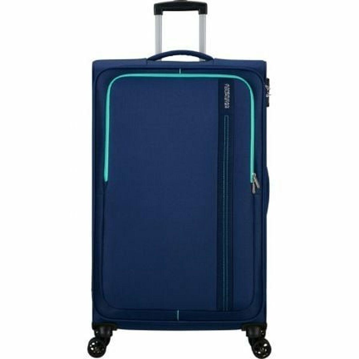 Kuffert American Tourister Sea Seeker Spinner 92,5 l - Blå (80 × 47,5 × 28,5 cm) billede