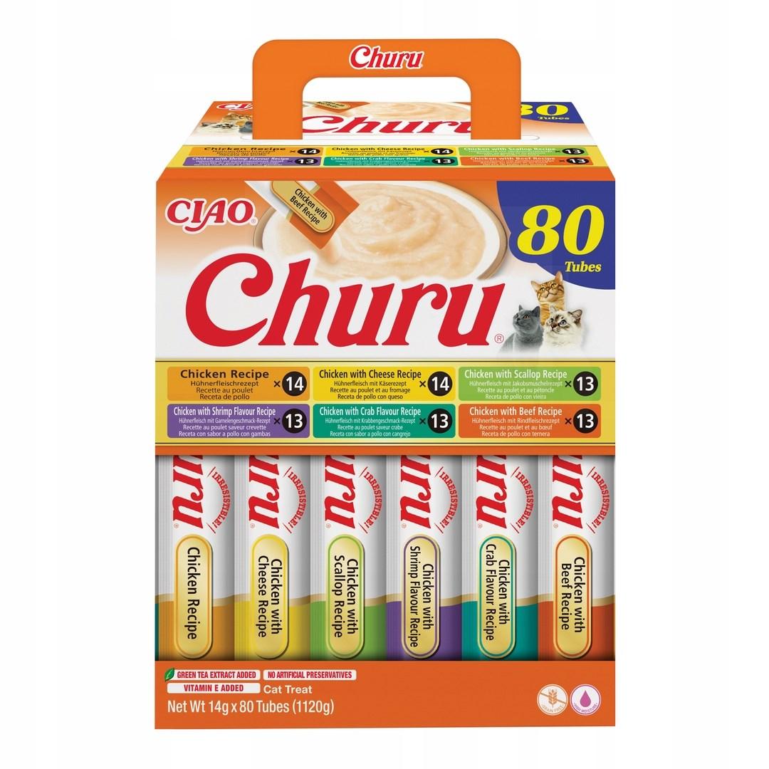 INABA Churu kyllingemix - kattegodbidder 80×14 g
