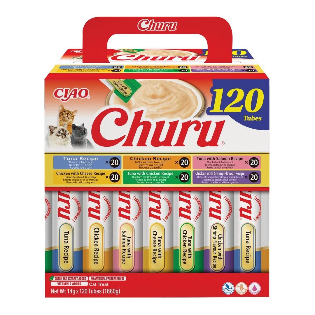 INABA Churu - tun og kylling mix kattegodbidder, 120 × 14 g