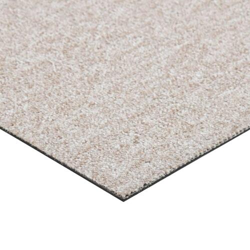Tæppefliser 20 stk. 5 m² 50x50 cm lys beige