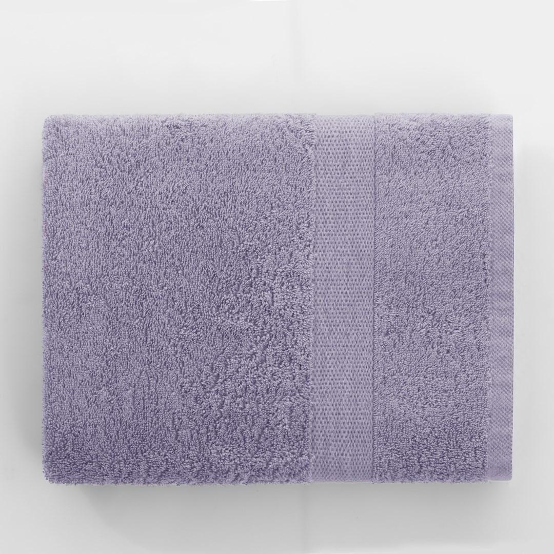 RESTILO Marina håndklæde 50×100 cm - lilla, 100 % bomuld billede