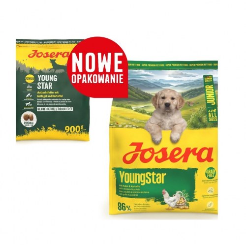 JOSERA Youngstar junior hundefoder – korn- og glutenfrit, 3 kg