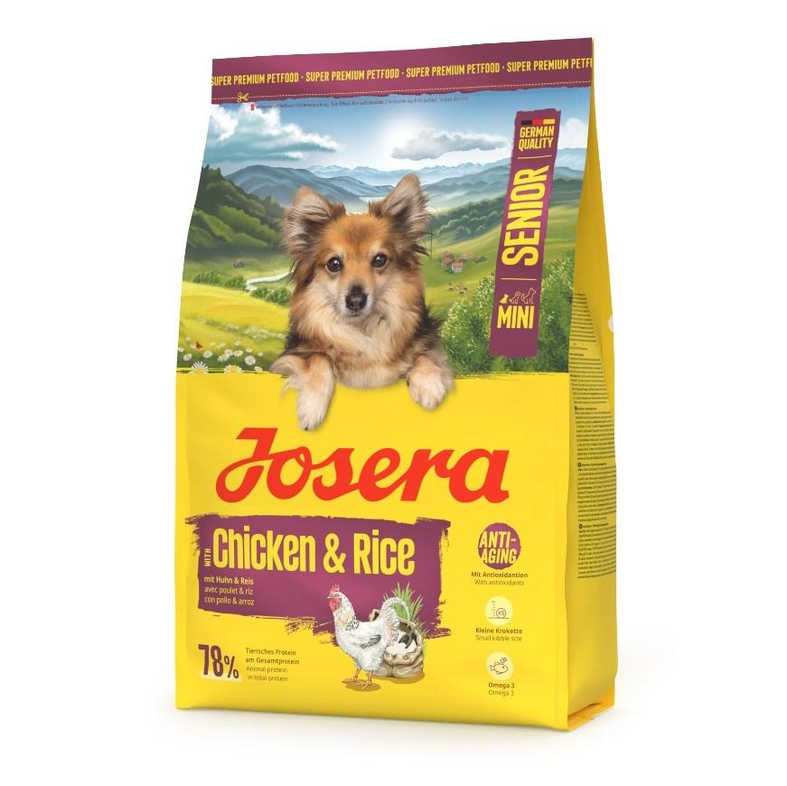 JOSERA Mini Senior Kylling & Ris - tørfoder til hund - 3 kg billede