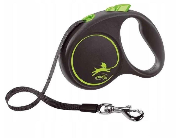 flexi Black Design S rulleline - 5 m, grøn billede