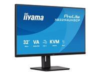 iiyama ProLite XB3294UHSCP-B1 31,5" 4K VA USB-C 95 W KVM dockingskærm