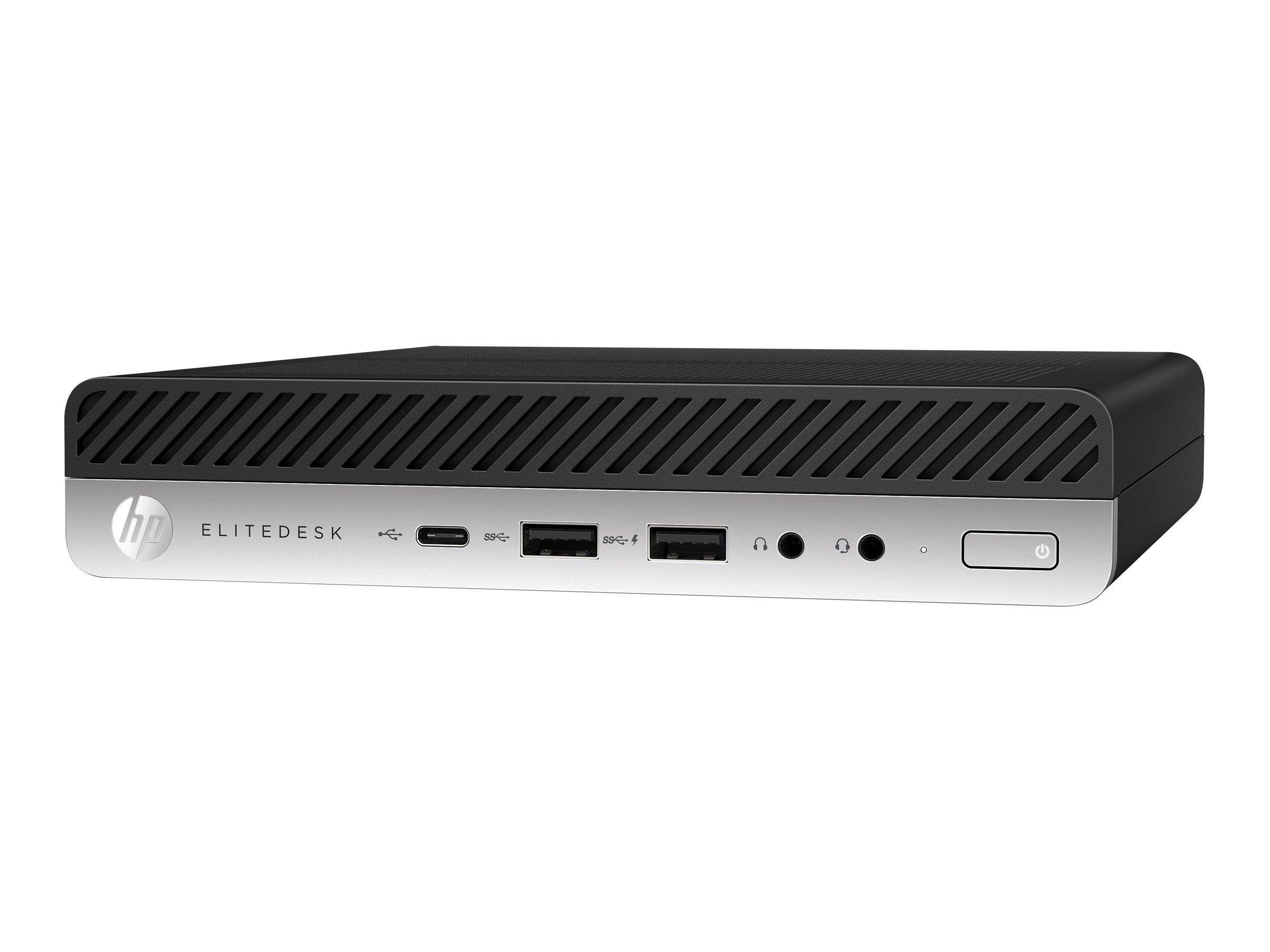 HP EliteDesk 800 G5 Mini – i5-9500T, 8 GB RAM, 256 GB SSD, Intel UHD, Windows 11 Pro – pre-owned (RENOVERET) billede