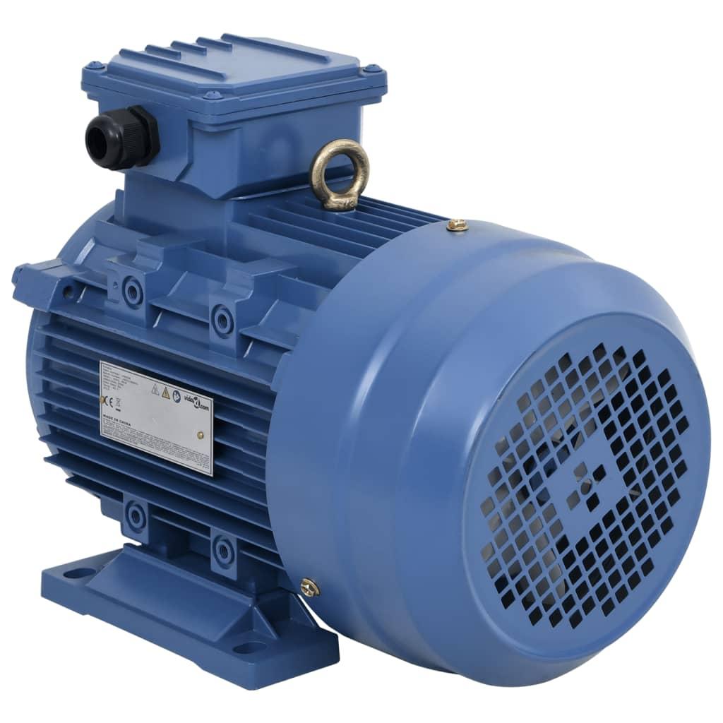 3-faset elektrisk motor 3 kW/4 hk 2-polet 2840 o/m aluminium billede