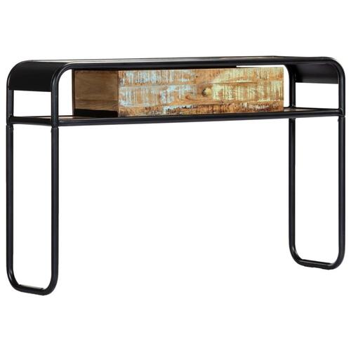 Konsolbord 118x30x75 cm massivt genbrugstræ