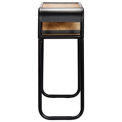 Konsolbord 118x30x75 cm massivt genbrugstræ